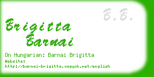 brigitta barnai business card